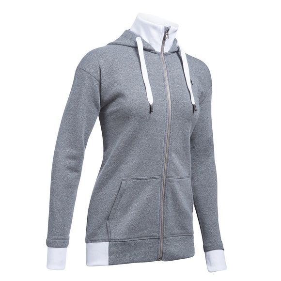 ua threadborne fleece full zip hoodie